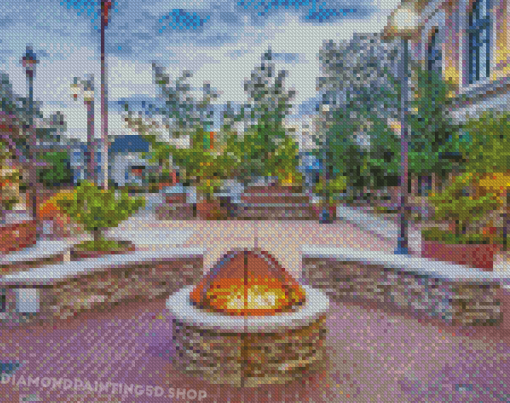 Auburn Ca Town Square Diamond Painting