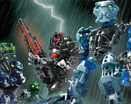 Bionicle Wargames Characters Diamond Painting