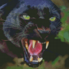 Black Jaguar Diamond Painting