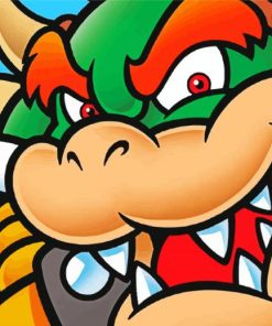 Bowser Face Diamond Painting