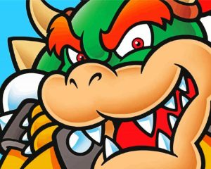 Bowser Face Diamond Painting