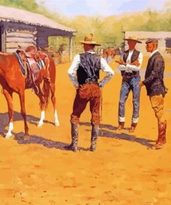 Buying Polo Ponies In The West By Frederic Remington Diamond Painting