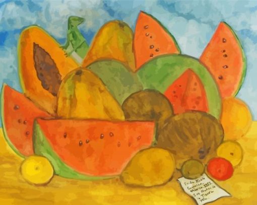 Frida Fruits Still Life Diamond Painting