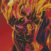 Ghost Rider Illustration Diamond Painting