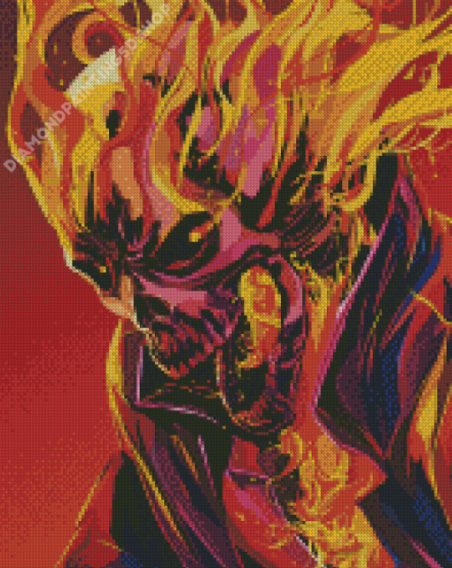 Ghost Rider Illustration Diamond Painting