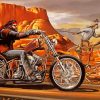 Ghost Rider Horse And Bike On Desert Diamond Painting