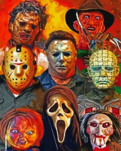 Horror Collage Movie Poster Diamond Painting