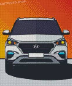 Hyundai Creta Art Diamond Painting