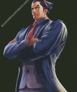 Kazuya Mishima Tekken Game Diamond Painting