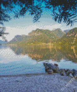 Landscape Of Idro Lake Diamond Painting