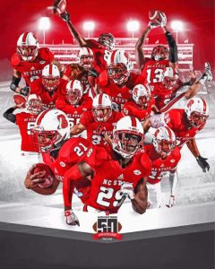 NC State Wolfpack football Poster Diamond Painting