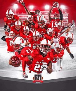 NC State Wolfpack football Poster Diamond Painting