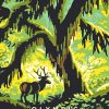 Olympic National Forest Poster Art Diamond Painting