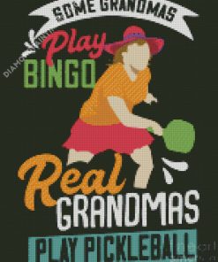 Pickleball Art Illustration Diamond Painting