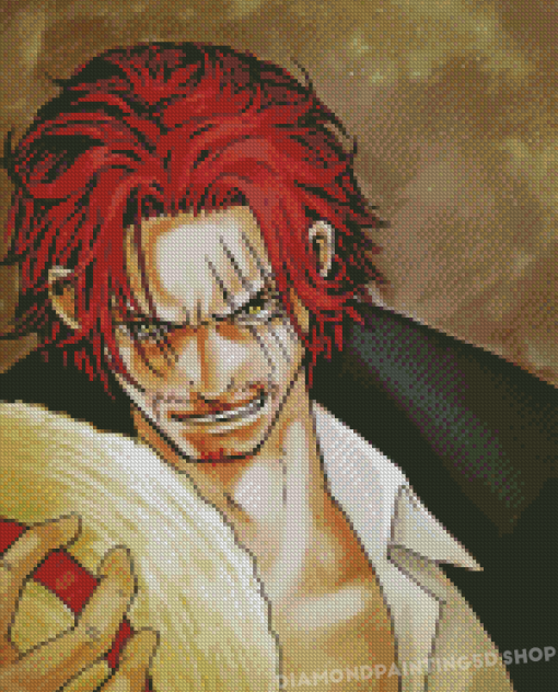 Red Haired Shanks Pirate Diamond Painting