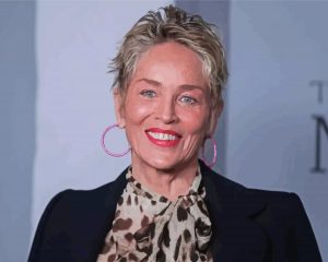 Sharon Stone Illustration Diamond Painting