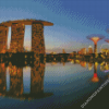 Singapore Gardens By The Bay And Marina Bay Sands Diamond Painting