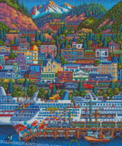 Skagway City Art Diamond Painting