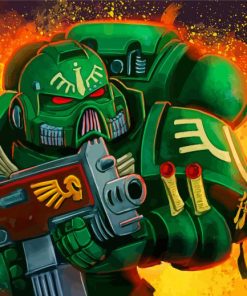 Space Marine Art Illustration Diamond Painting