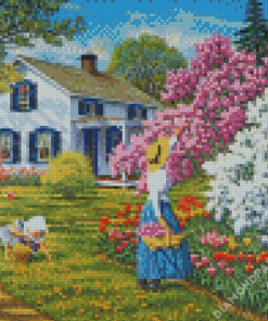 Spring Country Life By John Sloane Diamond Painting
