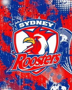 Sydney Roosters Logo Poster Diamond Painting