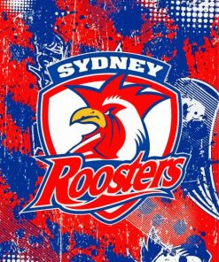 Sydney Roosters Logo Poster Diamond Painting