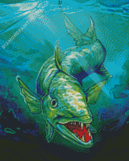 The Barracuda Fish Underwater Diamond Painting