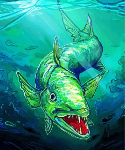 The Barracuda Fish Underwater Diamond Painting