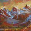 The Three Sisters Mountains Diamond Painting