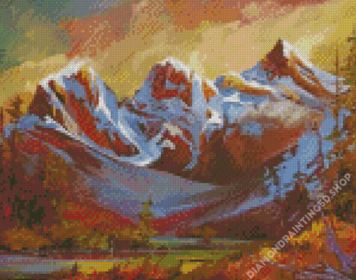 The Three Sisters Mountains Diamond Painting