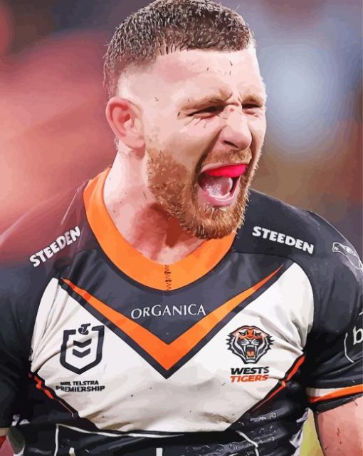Wests Tigers National Rugby League Player Diamond Painting