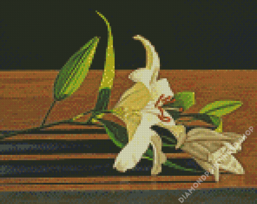 White Lilies Diamond Painting