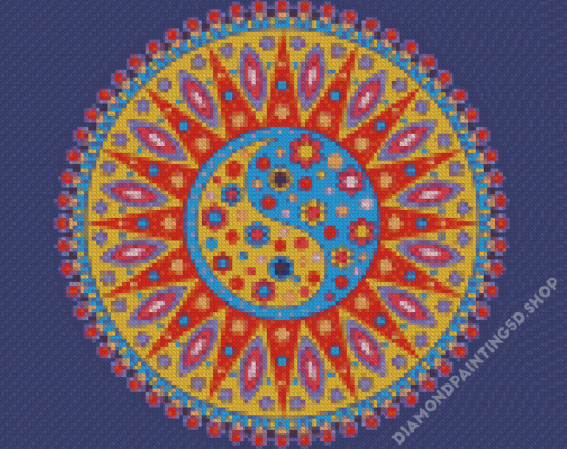 Yin Yang Mandala Diamond Painting