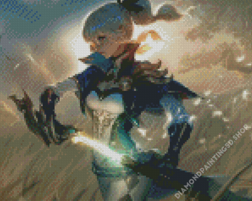 Aesthetic Sword Girl Diamond Painting