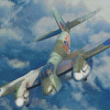 Aesthetic De Havilland Mosquito Aircraft Diamond Painting