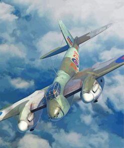 Aesthetic De Havilland Mosquito Aircraft Diamond Painting
