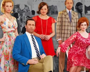 Aesthetic Mad Men Actors Diamond Painting