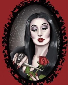 Aesthetic Morticia Illustration Art Diamond Painting