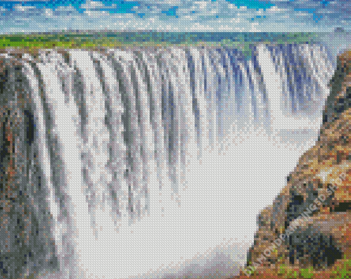 Africa Zimbabwe Victoria Falls Diamond Painting