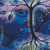 Baby Breastfeeding Tree Diamond Painting