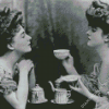 Black And White Ladies Having Tea Diamond Painting