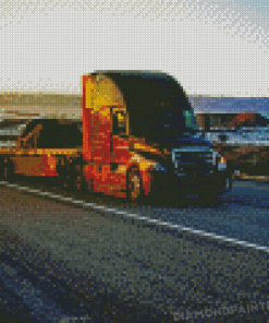 Black Truck In Desert Diamond Painting