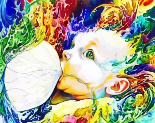 Colorful Breastfeeding Diamond Painting
