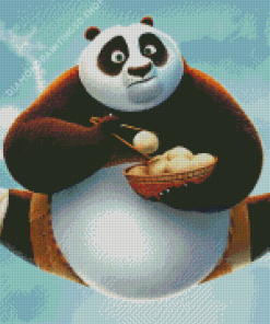 Cute Kung Fu Panda Diamond Painting