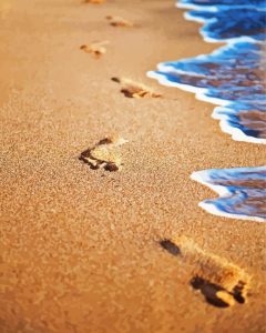 Footprints In The Sand Arts Diamond Painting