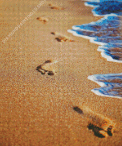 Footprints In The Sand Arts Diamond Painting