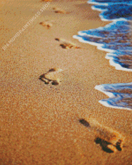 Footprints In The Sand Arts Diamond Painting