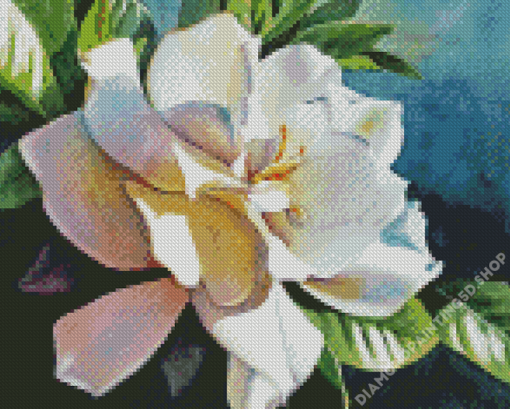 Gardenia Flowers Diamond Painting