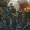 Gears Of War Video Game Diamond Painting