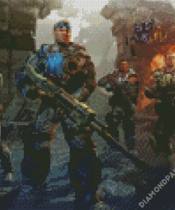 Gears Of War Video Game Diamond Painting